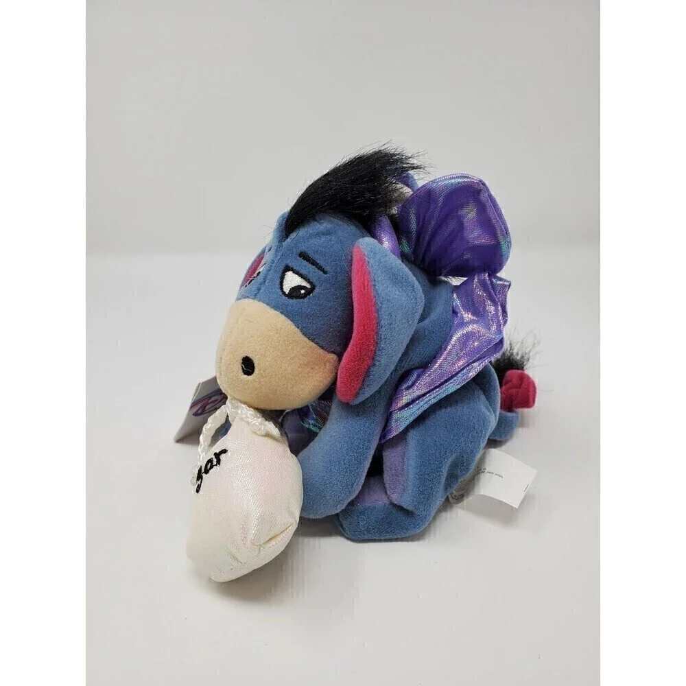 THE DISNEY STORE SUGAR PLUM FAIRY EEYORE BEAN BAG PLUSH TOY EXCLUSIVE RETIRED